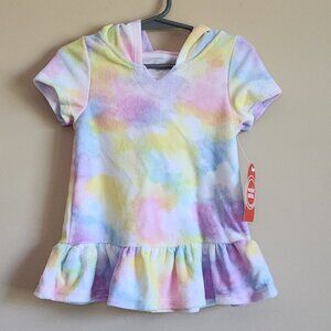 Wonder Nation Toddler Girl Tie Dye Swim Cover Up, Sizes 18 Months NWT